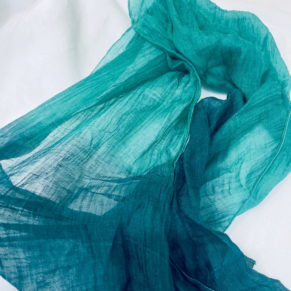 Eileen Fisher Teal Scarf